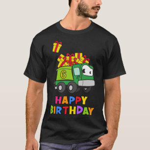 Camiseta Camión de cumpleaños de 6 años ropa de yoga divert