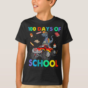 Camiseta Camión de dinosaurios 100 días de escolares