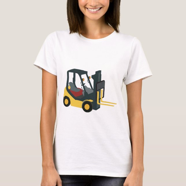 Camiseta Camión de elevación de horquilla (Anverso)