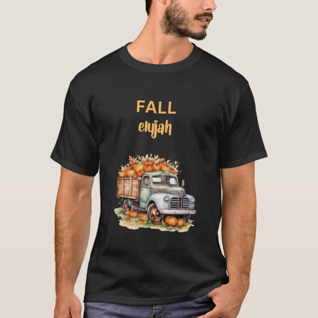 Camiseta Camión de eluya de otoño (Anverso)