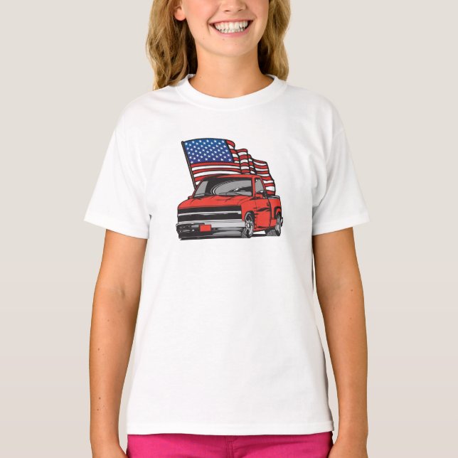 Camiseta Camión de encargo americano (Anverso)