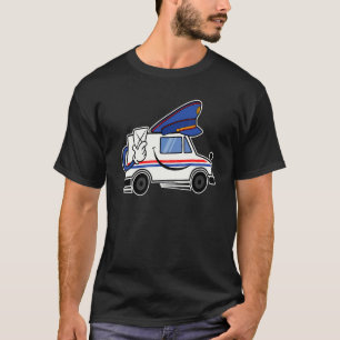 Camiseta Camión de entrega de correo Artístico portador pos
