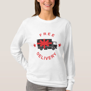 Camiseta Camión de entrega de envío gratis
