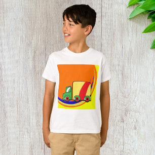 Camiseta Camión de entrega vibrante y colorido
