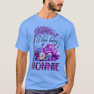 Camiseta Camión de flores amo ser Nonnie arte de mariposa