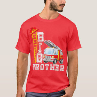 Camiseta Camión De Fuego De Gran Hermano De Corto Alambre P