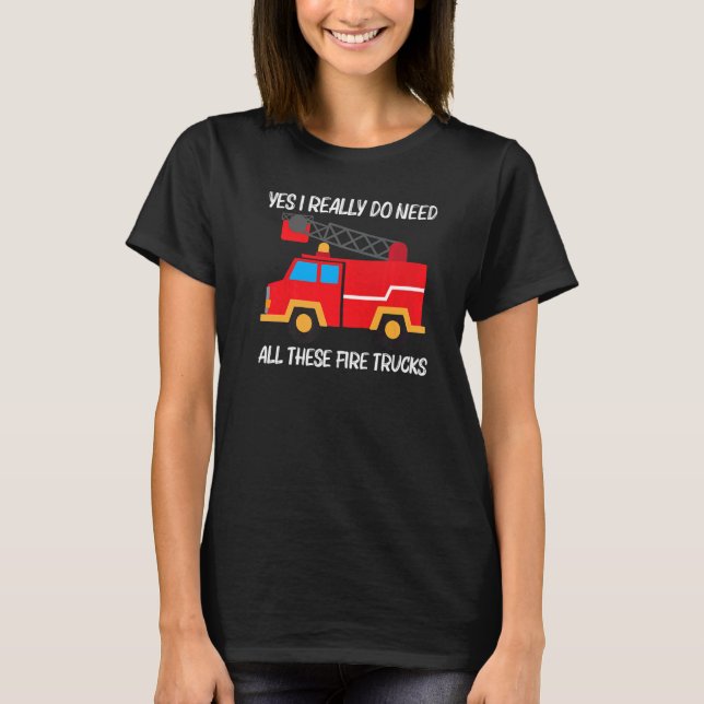 Camiseta Camión De Fuego Guay Para Hombres Mujeres Niños Fu (Anverso)