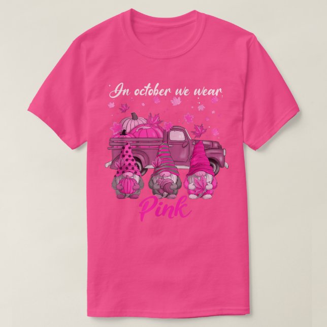 Camiseta Camión De Granja Gnome En Octubre Usamos Ca De Pec (Diseño del anverso)