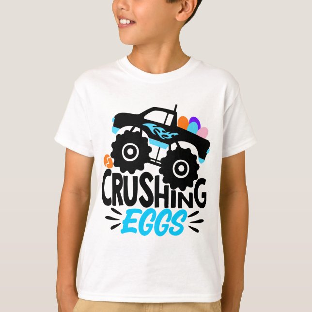 Camiseta Camión de huevos para aplastar | Pascua (Anverso)
