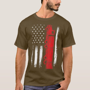 Camiseta Camión de la bandera de Estados Unidos, camionero