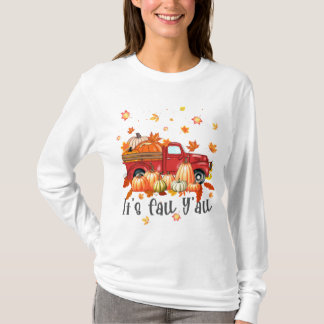 Camiseta Camión de la granja de arce de la calabaza de la s