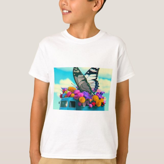 Camiseta Camión de mariposa (Anverso)