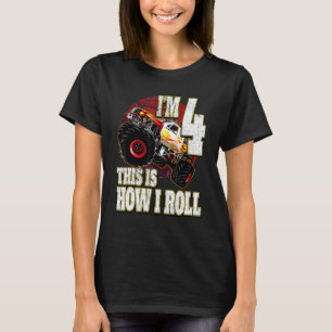 Camiseta Camión de Monstruo a los Amantes de Cumpleaños de