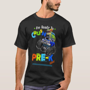 Camiseta Camión De Monstruo De Dinosaurio Previo A Quemar D