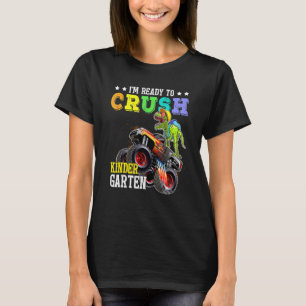 Camiseta Camión de Monstruo de Dinosaurios Crush Kindergart