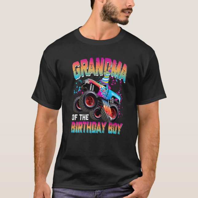 Camiseta Camión de Monstruo de la Abuela del Nacimiento (Anverso)