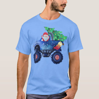 Camiseta Camión de Monstruo de Santa Riding con Navidades T