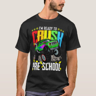 Camiseta Camión De Monstruo Listo Para Aplastar A La Escuel
