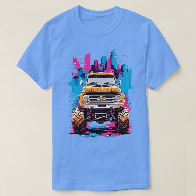 Camiseta Camión de Monstruo Vintage (Diseño del anverso)