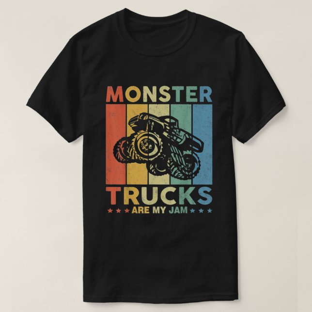 Camiseta Camión de Monstruo Vintage es mi mermelada (Diseño del anverso)