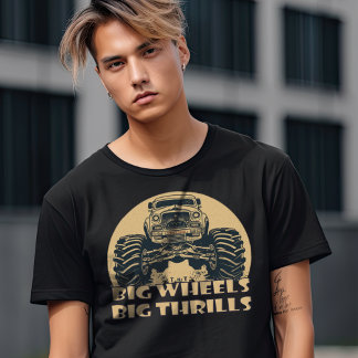 Camiseta Camión de Monstruo Vintage, Grandes Thrills