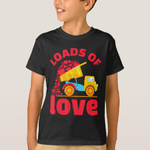Camiseta Camión de montones de amor Corazones Día de San Va