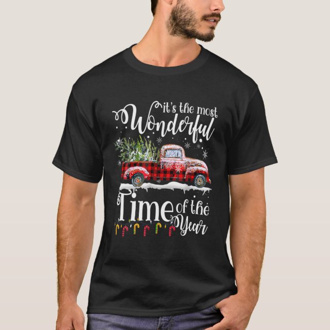 Camiseta Camión de navidades es el momento más maravilloso  (Anverso)