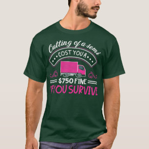 Camiseta Camión de país de transporte de mujeres camionero 