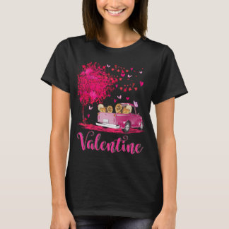 Camiseta Camión de parejas de pomerania feliz día de San Va