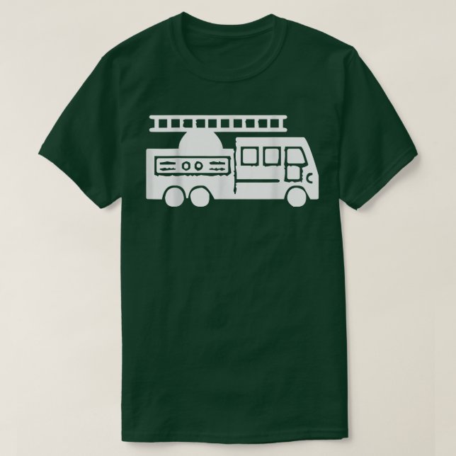 Camiseta Camión de protección contra incendios (Diseño del anverso)
