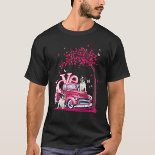 Camiseta Camión de recogida de amor Valentines Cute Pareja