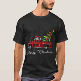 Camiseta Camión De Recogida De Búfalo Rojo Con Merry De Árb