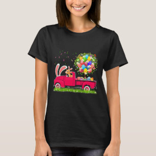 Camiseta Camión de recogida de cabra conejo Árbol de huevos
