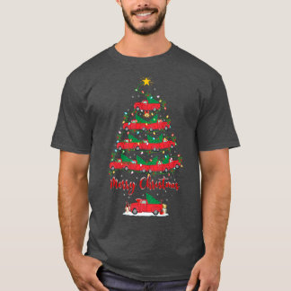Camiseta Camión de recogida navidades encendiendo el camión