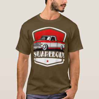 Camiseta Camión de recolección Clásico de Cuadrado con Auto