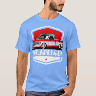 Camiseta Camión de recolección Clásico de Cuadrado con Auto