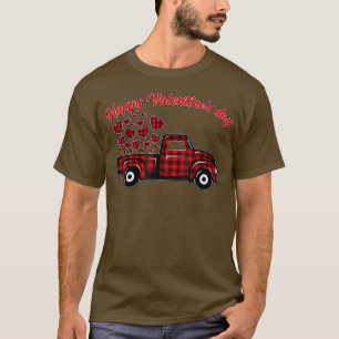 Camiseta Camión de recolección de corazones rojos de búfalo