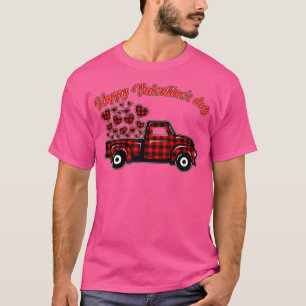 Camiseta Camión de recolección de corazones rojos de búfalo