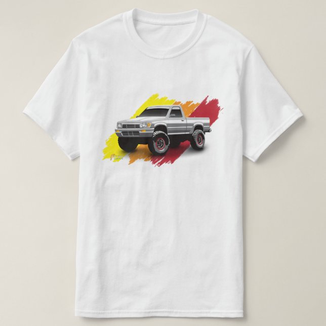 Camiseta Camión de recolección Toyota 4x4 de 1989 (Diseño del anverso)