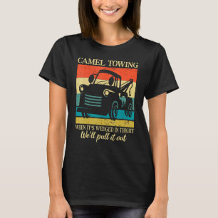 Camiseta Camión de remolque de camello Humor para adultos C