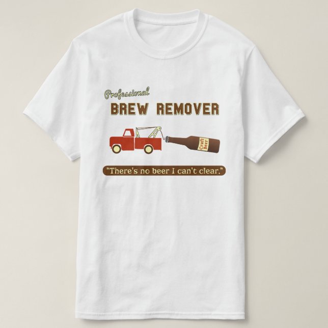 Camiseta Camión de remolque de cerveza divertida (Diseño del anverso)
