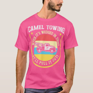 Camiseta Camión de remolque de humor de remolque de camello