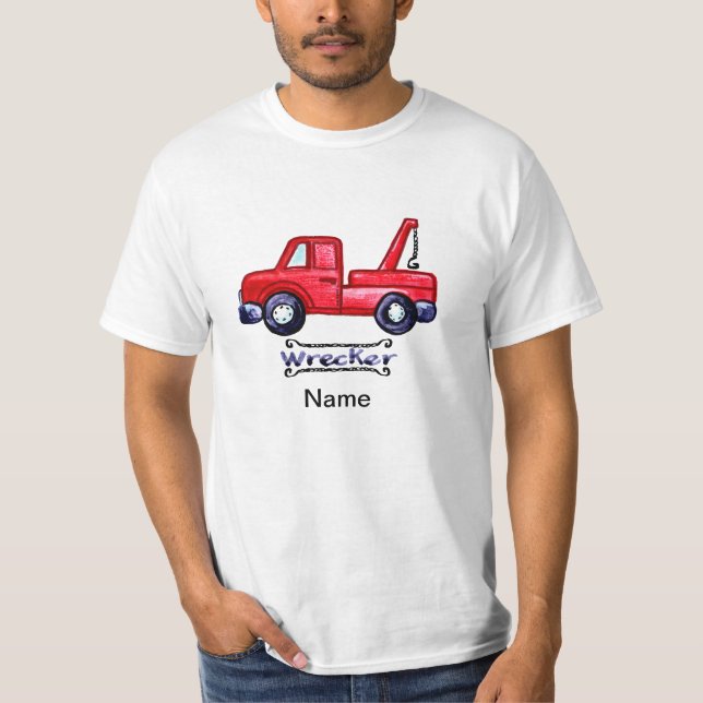 Camiseta Camión de remolque de naufragio (Anverso)