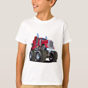 Camiseta Camión de remolque monstruo de dibujos animados