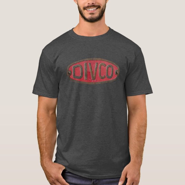 Camiseta Camión de reparto retro de la leche de Divco (Anverso)