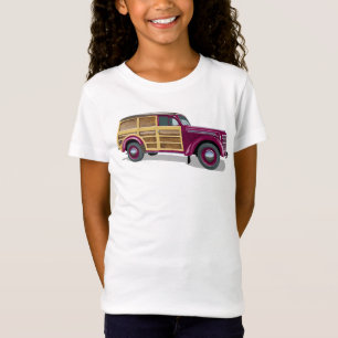 Camiseta Camión de reparto retro de madera
