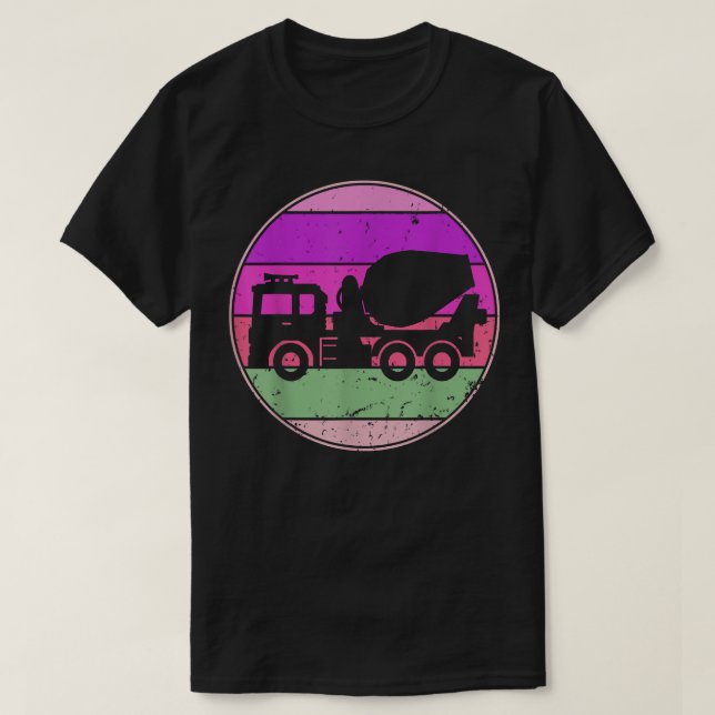 Camiseta Camión de retro de coches de época Silhouette Auto (Diseño del anverso)