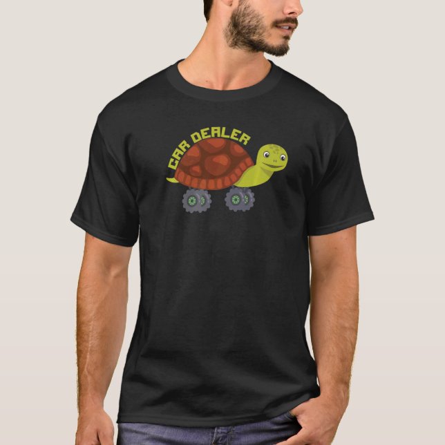 Camiseta Camión de ruedas grandes de tortuga para comercian (Anverso)
