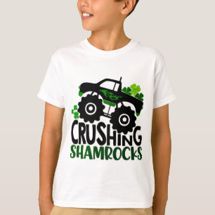 Camiseta Camión de Shamrock para aplastar   San Patricio