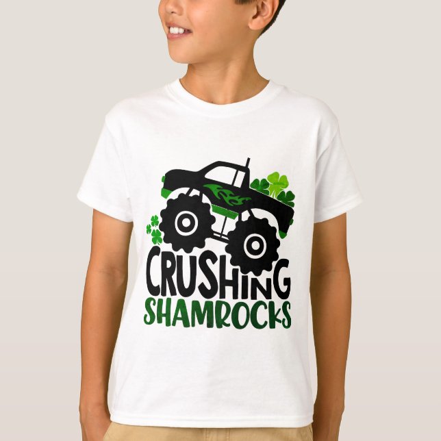 Camiseta Camión de Shamrock para aplastar | San Patricio (Anverso)